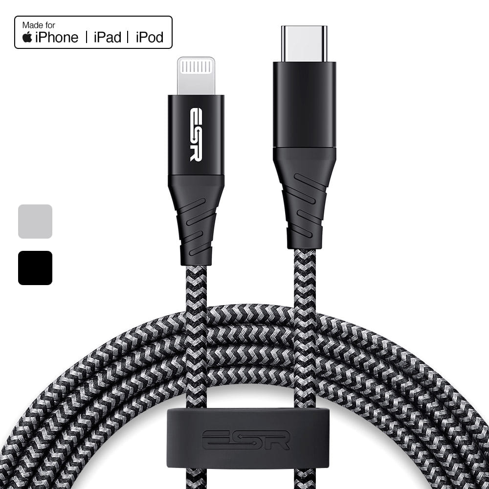 ESR MFi USB-C 타입 to 라이트닝(8핀) 패브릭 케이블