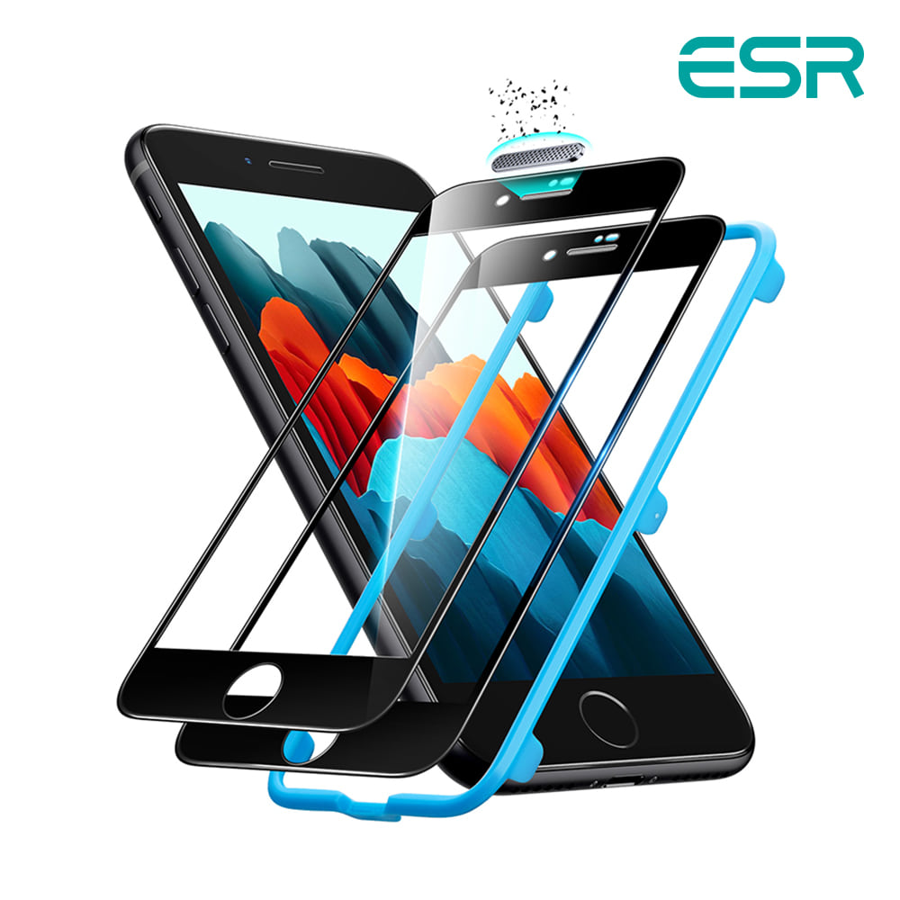 ESR 아이폰 SE3 / SE2 / 8  풀커버 아머라이트 2팩-ESR	